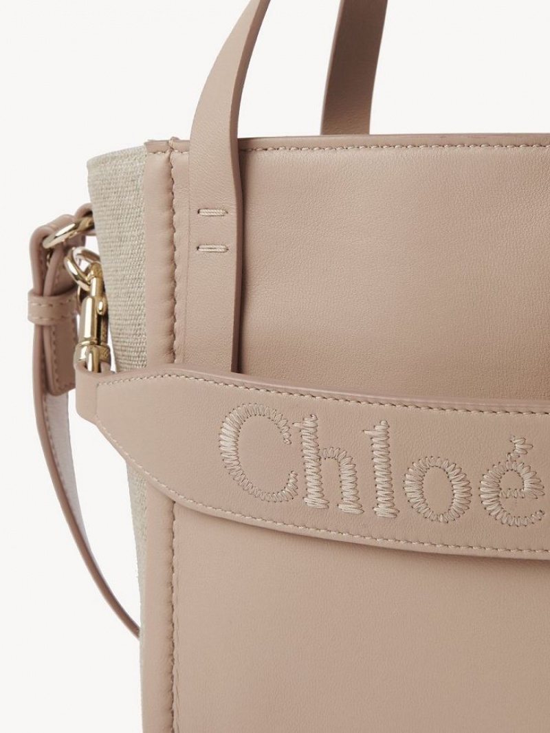 Chloe Sense Small Shoulder Bags Powder Beige | CHE-SR13418