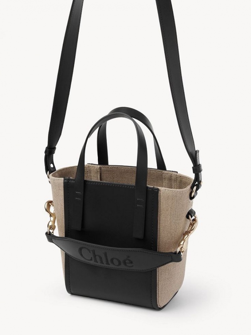 Chloe Sense Small Tote Bags Black | CHE-SR13286