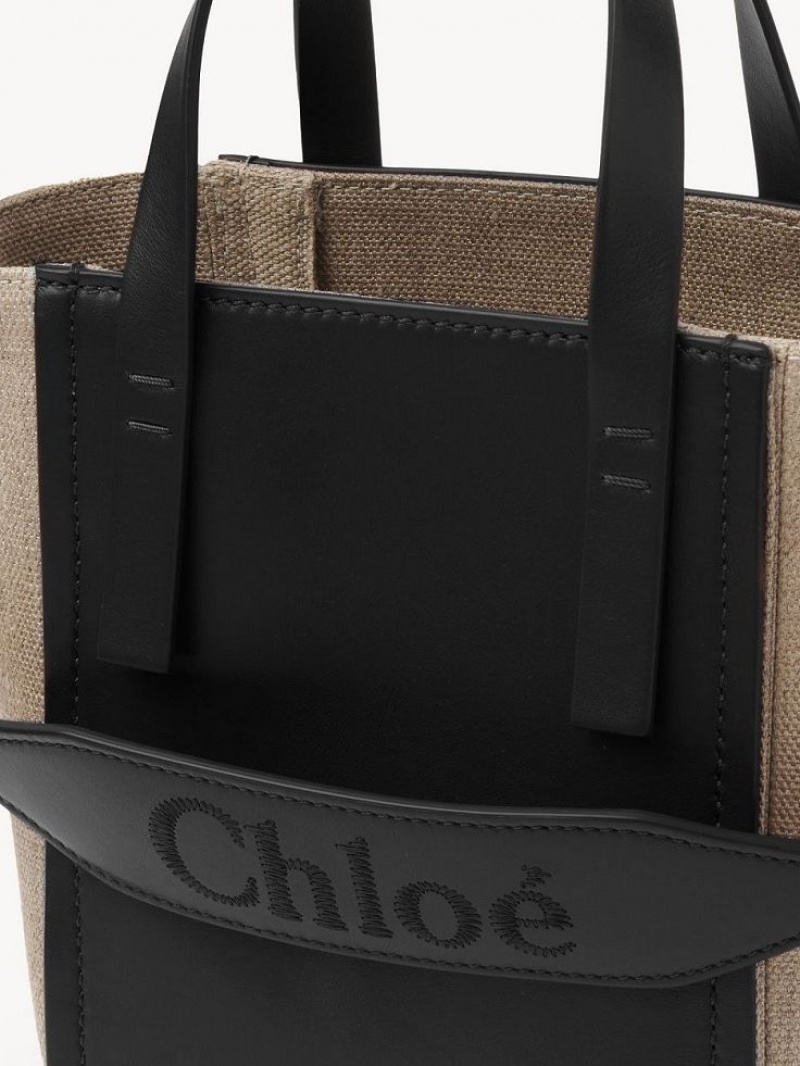 Chloe Sense Small Tote Bags Black | CHE-SR13286