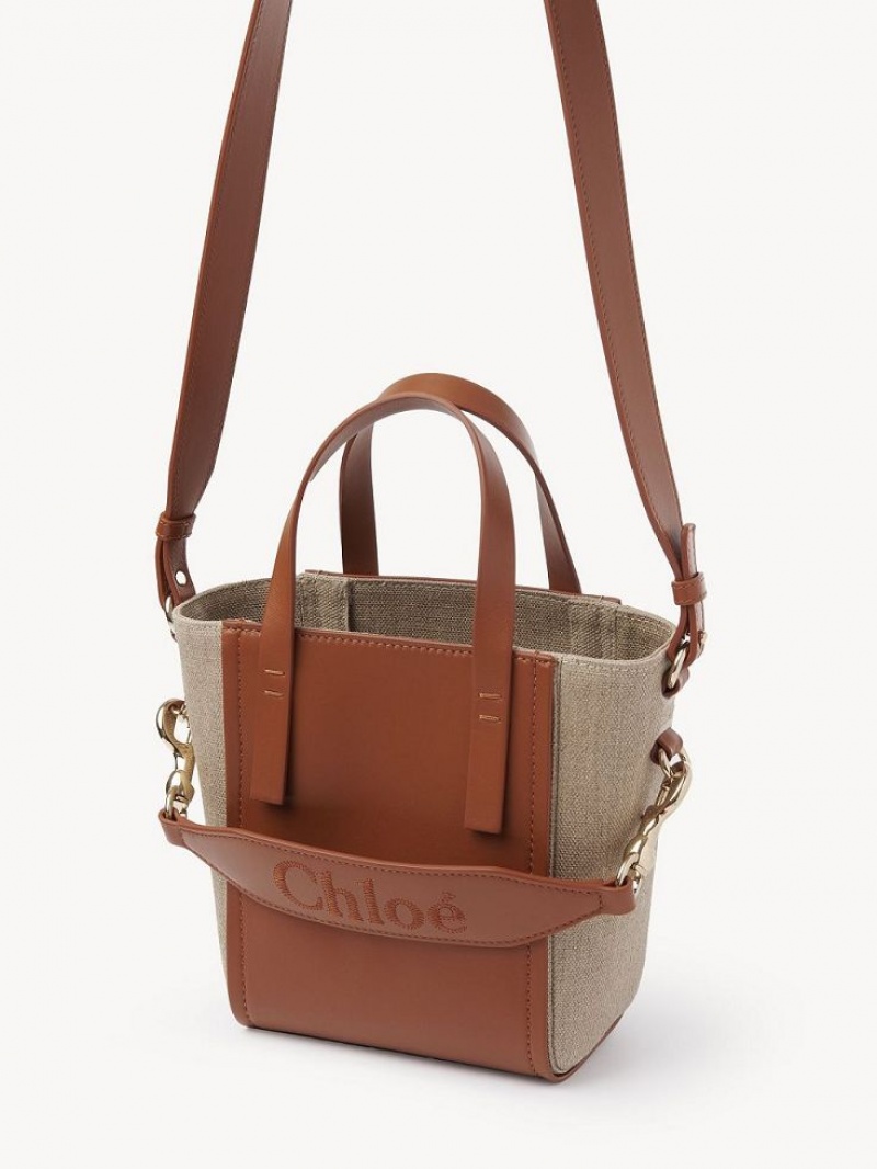 Chloe Sense Small Tote Bags Caramel | CHE-SR13285