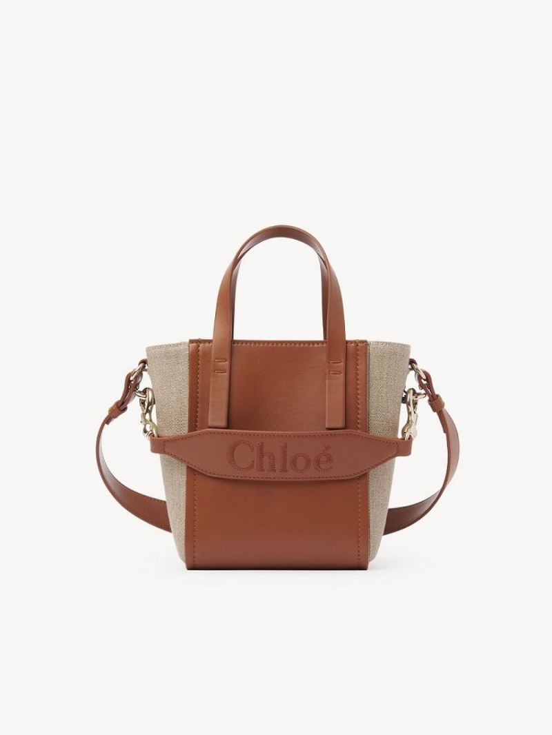 Chloe Sense Small Tote Bags Caramel | CHE-SR13285