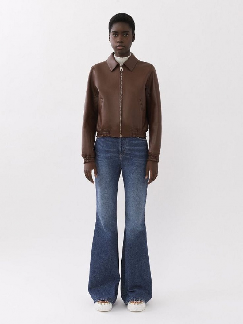 Chloe Short Blouson Jackets DARK CHESNUT | CHE-SR13797