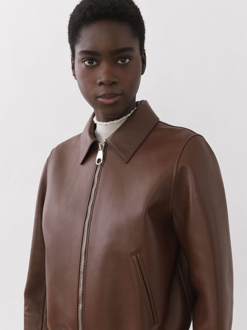 Chloe Short Blouson Jackets DARK CHESNUT | CHE-SR13797