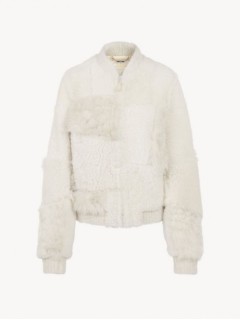 Chloe Short Blouson Jackets White | CHE-SR13823