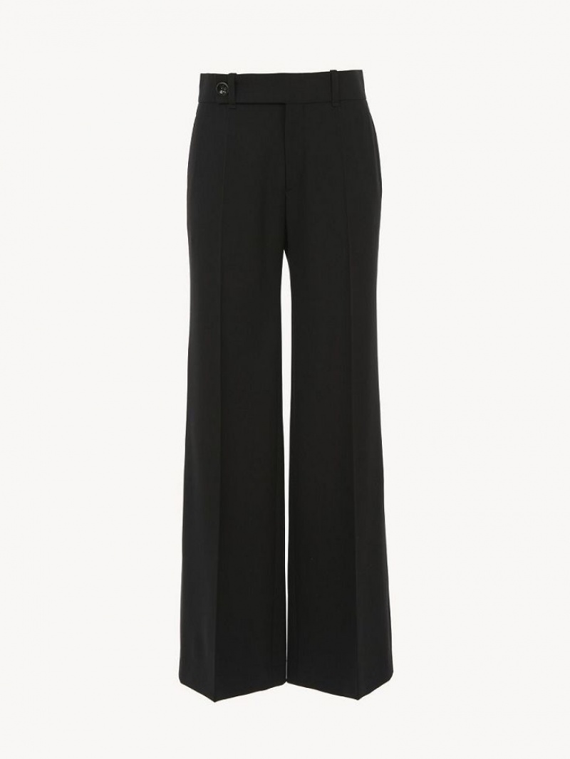 Chloe Signature Flared Pants Black | CHE-SR13968