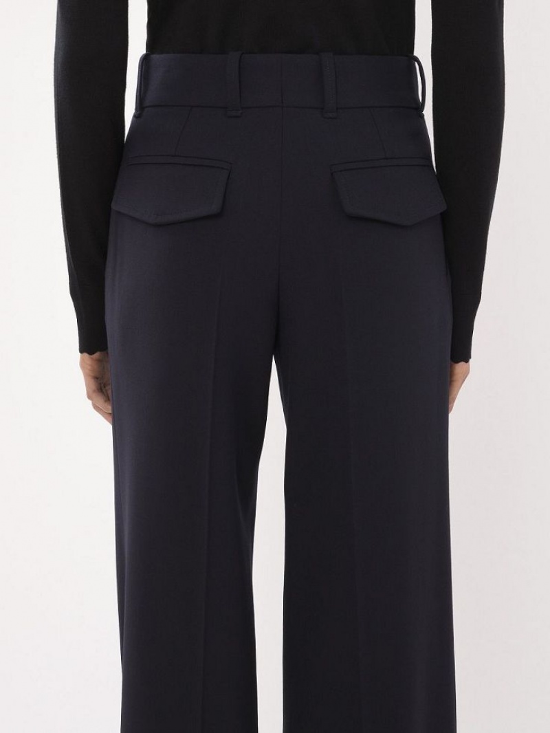 Chloe Signature Straight Pants Abyss Blue | CHE-SR14025