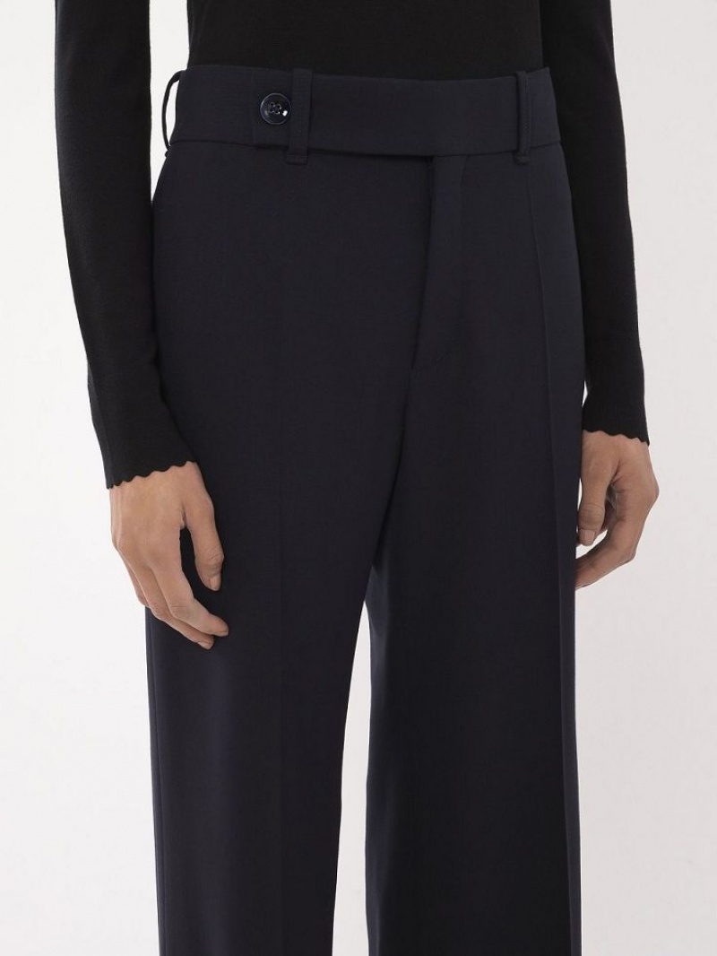 Chloe Signature Straight Pants Abyss Blue | CHE-SR14025