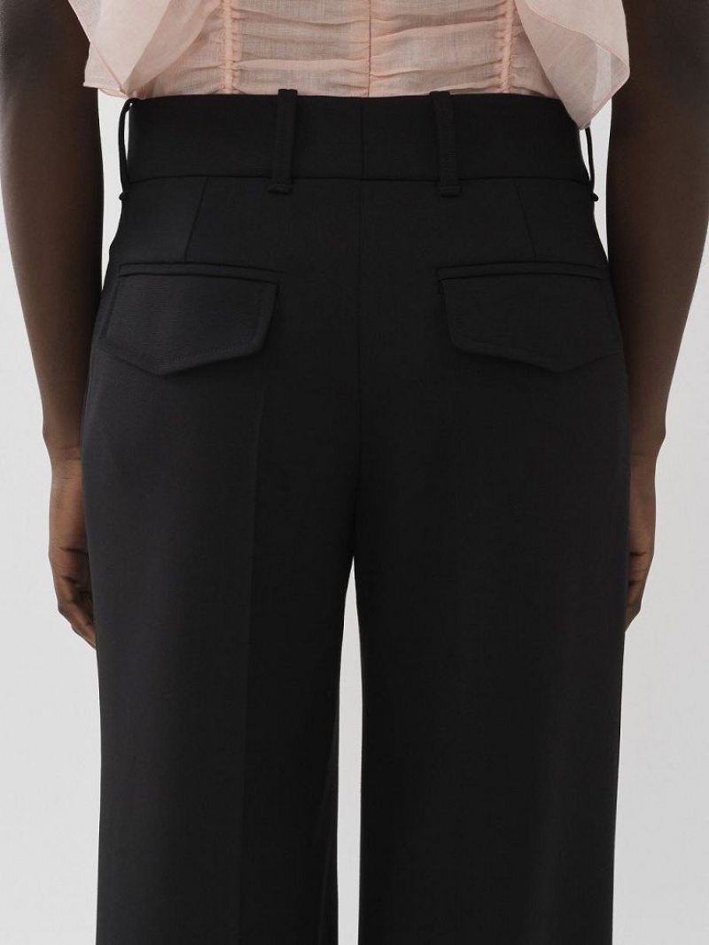 Chloe Signature Straight Pants Black | CHE-SR13999