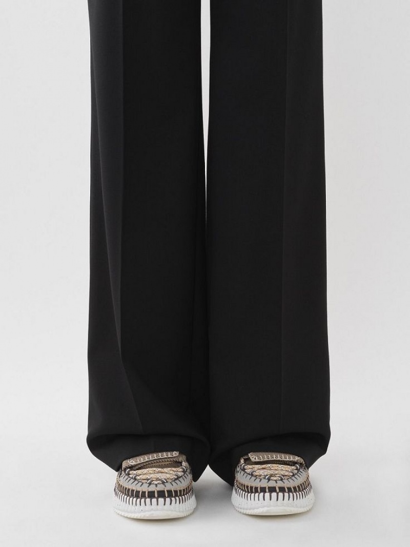 Chloe Signature Straight Pants Black | CHE-SR13999