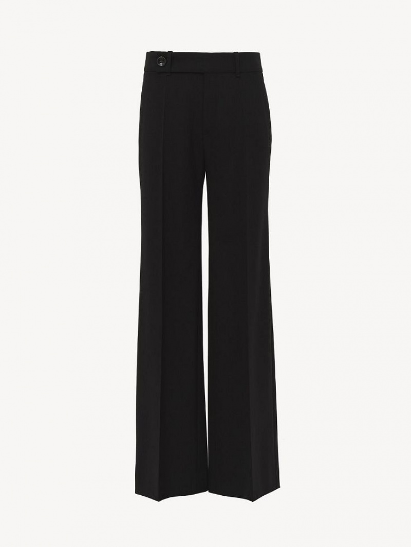 Chloe Signature Straight Pants Black | CHE-SR13999