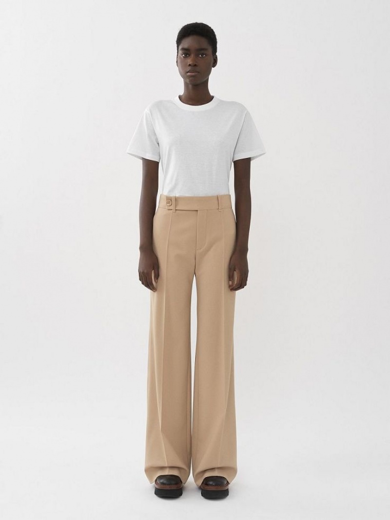 Chloe Signature Straight Pants SOFT TAN | CHE-SR13998