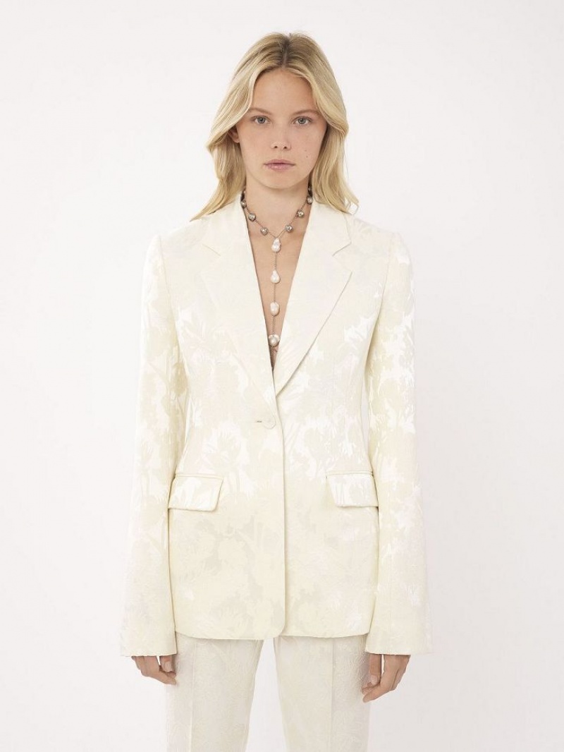 Chloe Single-breasted Jackets COCONUT MILK | CHE-SR13772