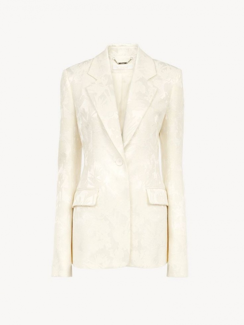 Chloe Single-breasted Jackets COCONUT MILK | CHE-SR13772