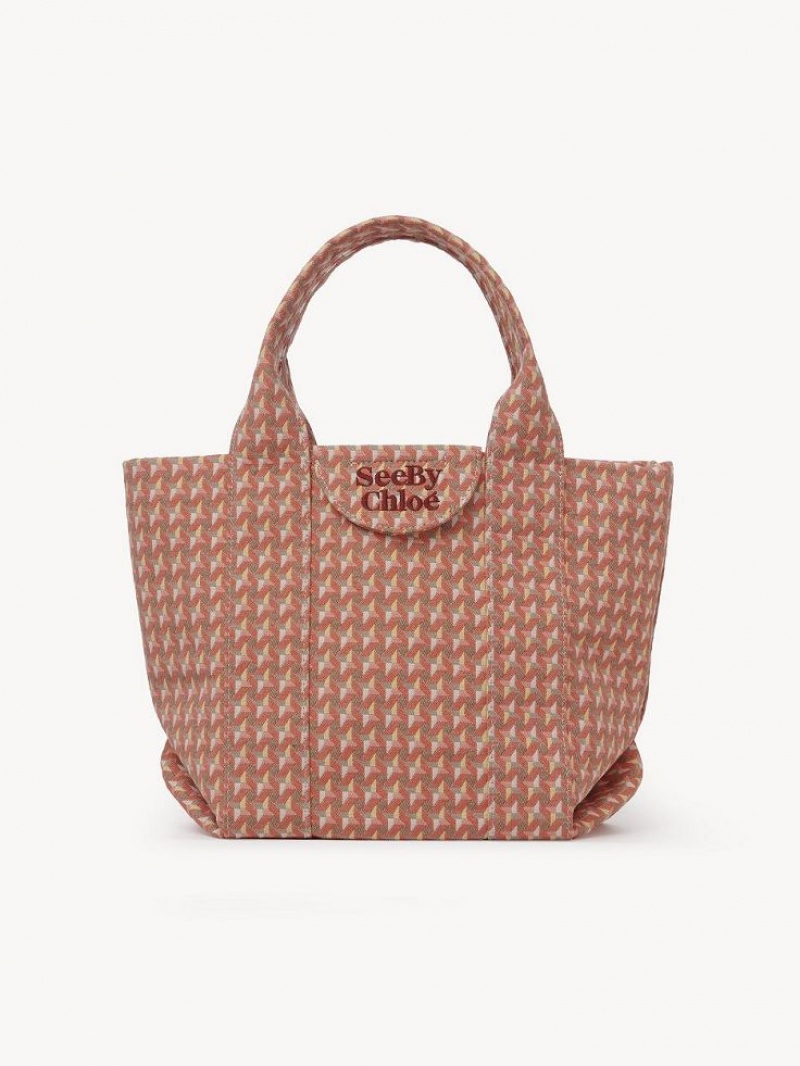 Chloe Small Laetizia Tote Bags HAPPY ORANGE | CHE-SR14702