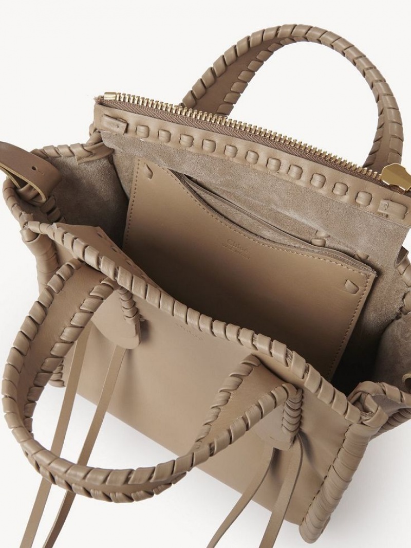 Chloe Small Mony Tote Bags ARGIL BROWN | CHE-SR13400