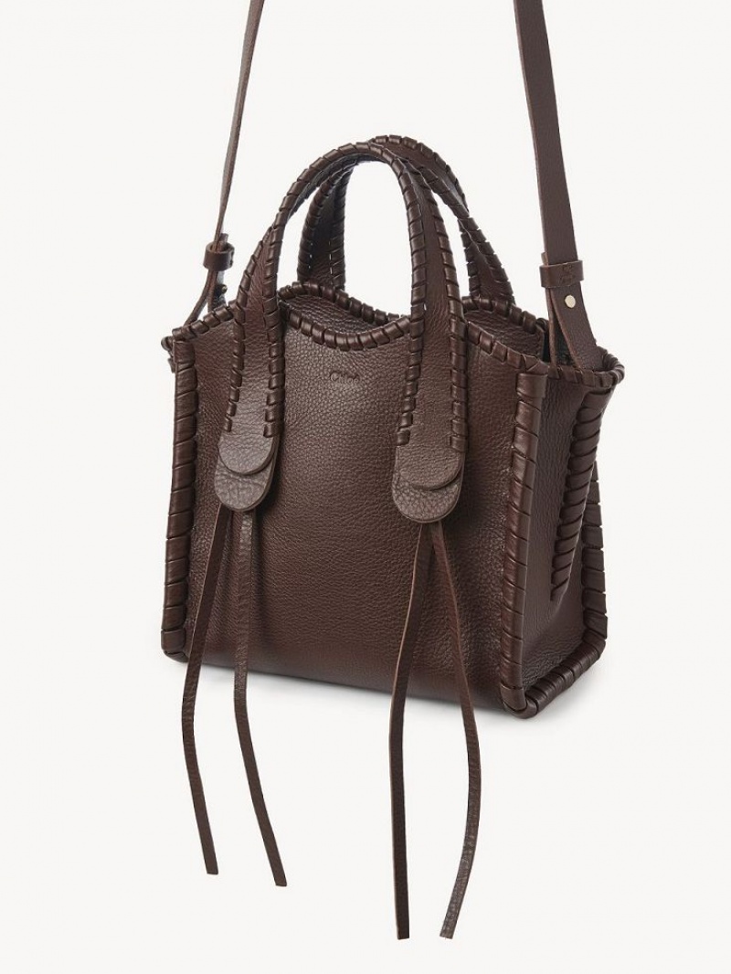 Chloe Small Mony Tote Bags Chocolate | CHE-SR13379