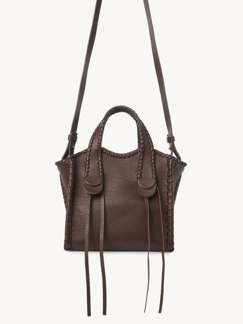 Chloe Small Mony Tote Bags Chocolate | CHE-SR13379