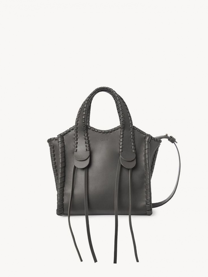 Chloe Small Mony Tote Bags Elephant Grey | CHE-SR13398