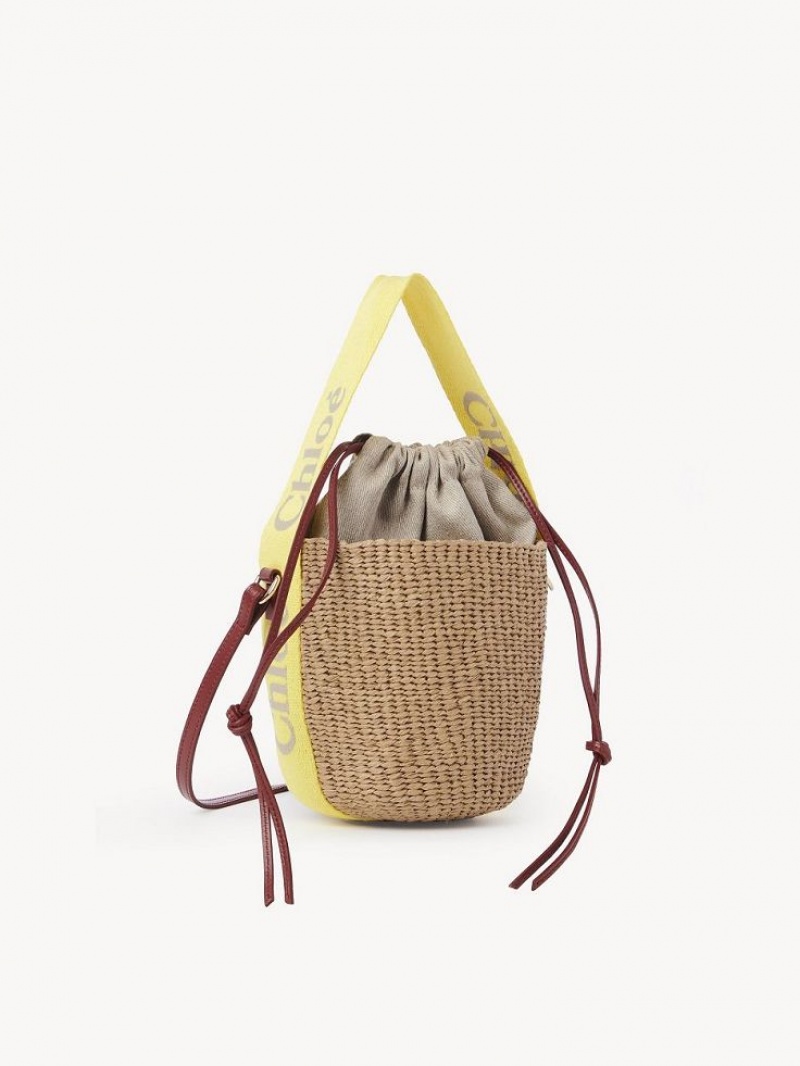 Chloe Small Woody Basket Crossbody Bags YELLOW - BEIGE 1 | CHE-SR13565