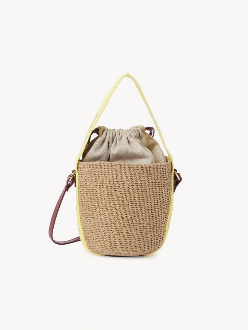 Chloe Small Woody Basket Crossbody Bags YELLOW - BEIGE 1 | CHE-SR13565