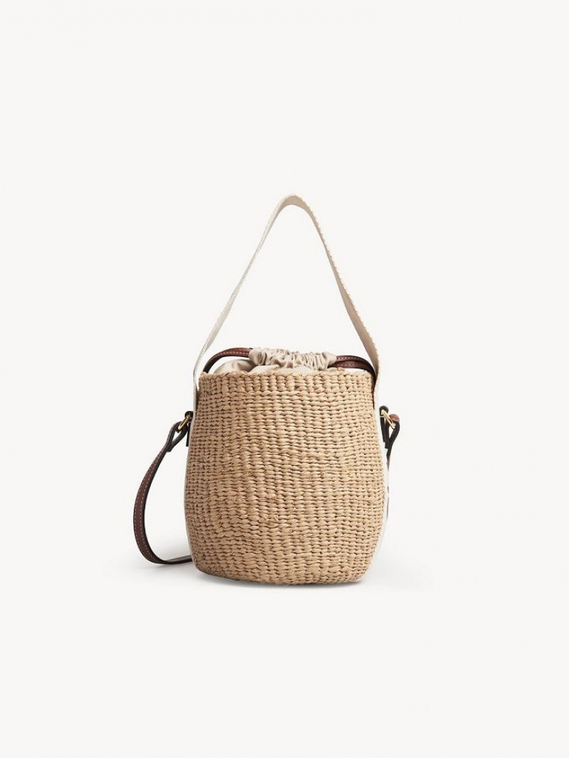 Chloe Small Woody Basket Crossbody Bags White | CHE-SR13609