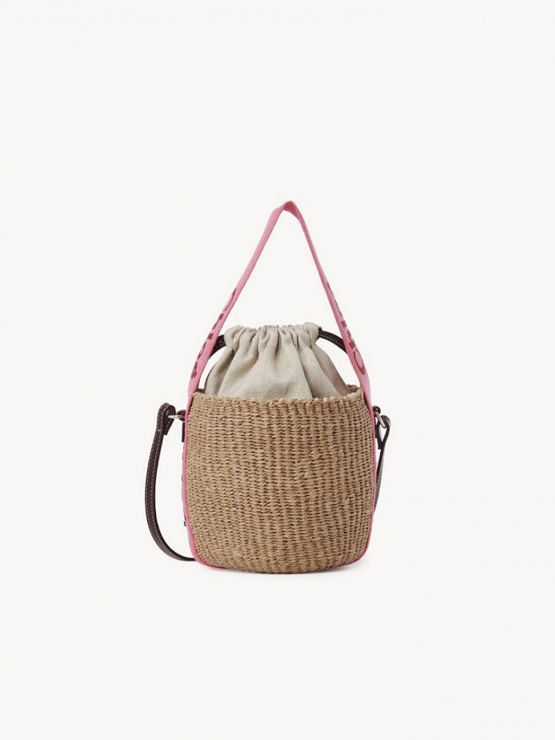 Chloe Small Woody Basket Crossbody Bags PINK - RED 1 | CHE-SR13616