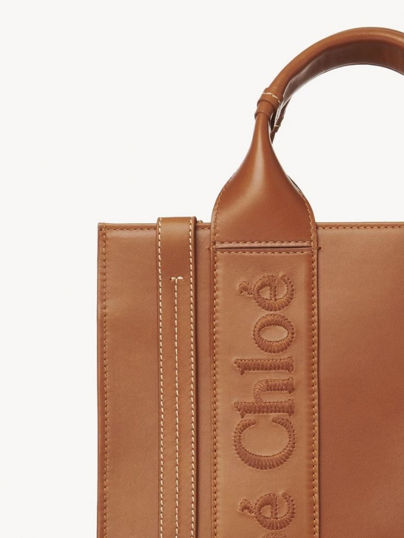 Chloe Small Woody Crossbody Bags Caramel | CHE-SR13535