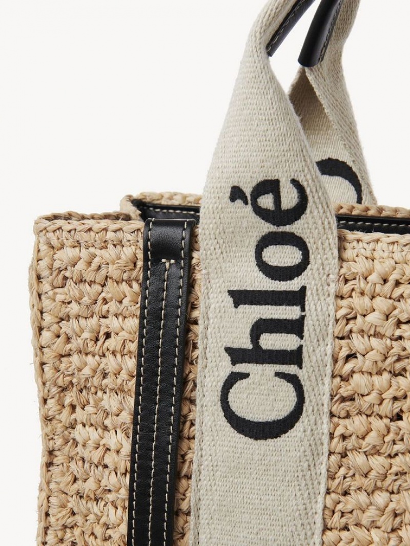 Chloe Small Woody Crossbody Bags Sand | CHE-SR13625