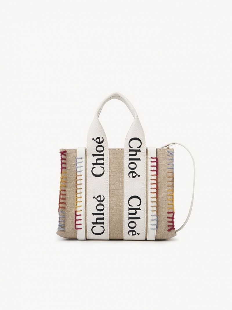 Chloe Small Woody Crossbody Bags White | CHE-SR13514