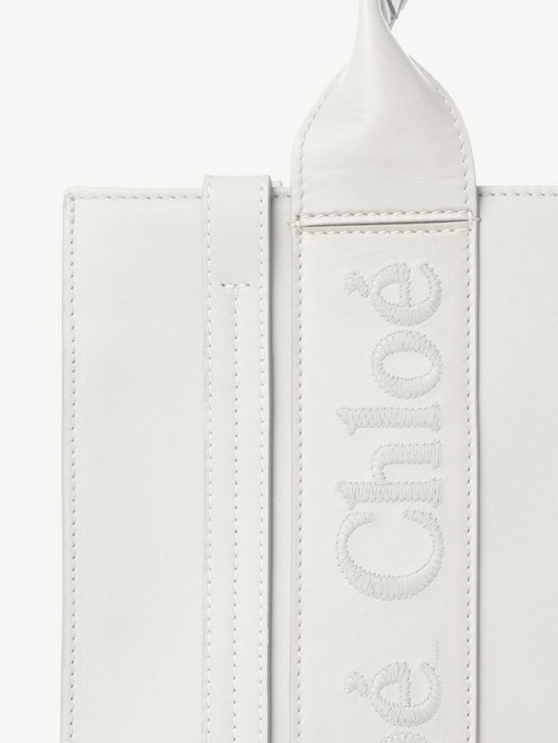 Chloe Small Woody Crossbody Bags White | CHE-SR13541