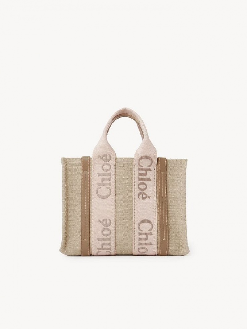 Chloe Small Woody Tote Bags BLUSHY BEIGE | CHE-SR13384