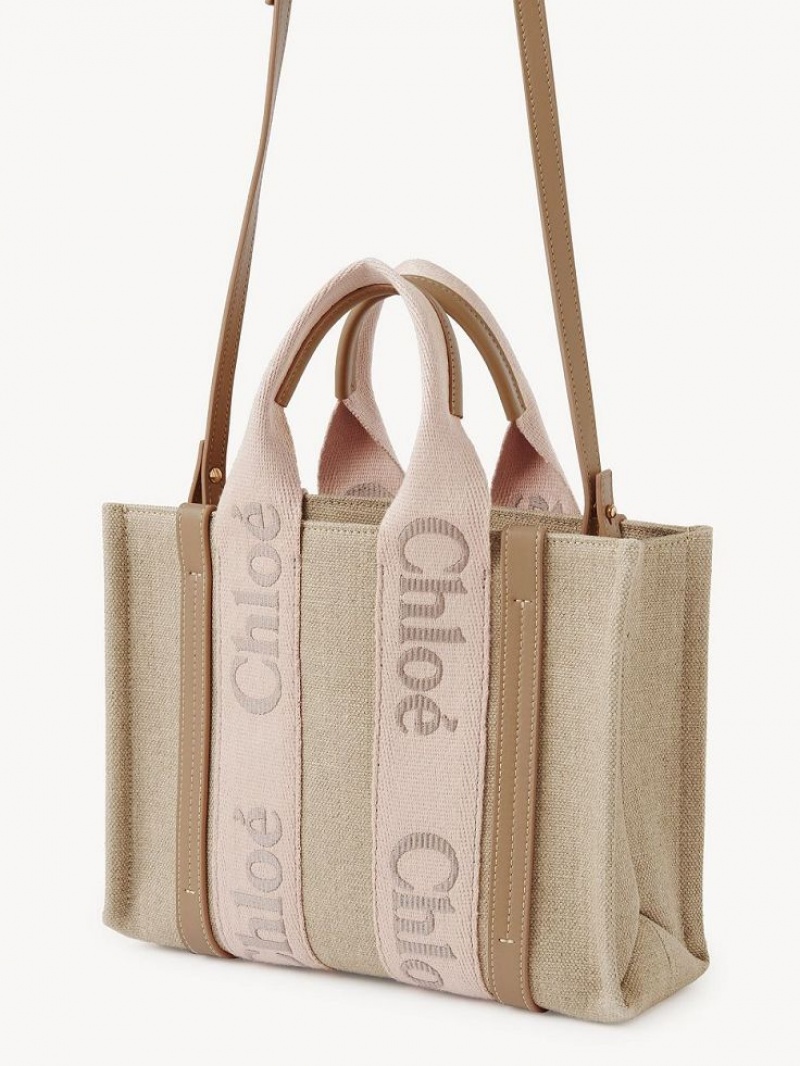 Chloe Small Woody Tote Bags BLUSHY BEIGE | CHE-SR13384