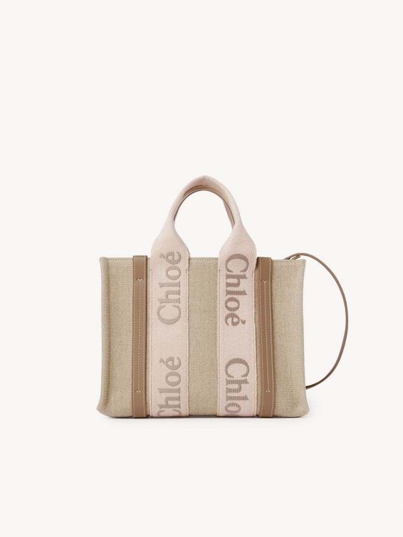 Chloe Small Woody Tote Bags BLUSHY BEIGE | CHE-SR13384