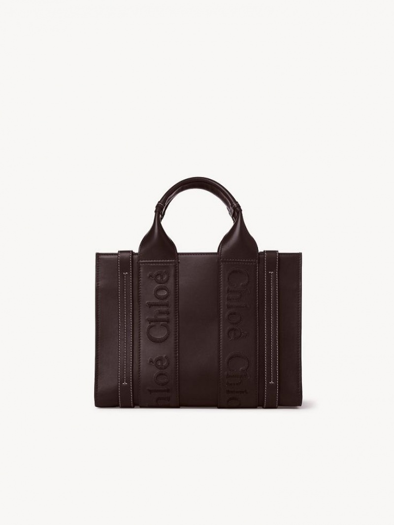 Chloe Small Woody Tote Bags DEEP VIOLINE | CHE-SR13375