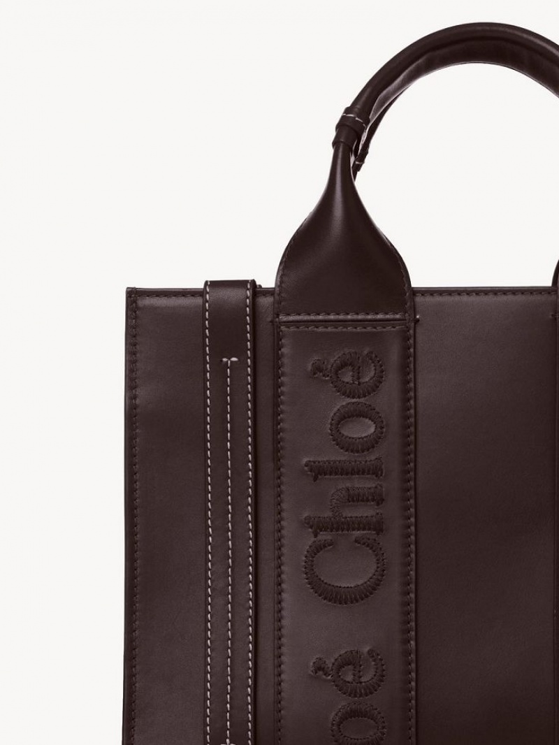 Chloe Small Woody Tote Bags DEEP VIOLINE | CHE-SR13375