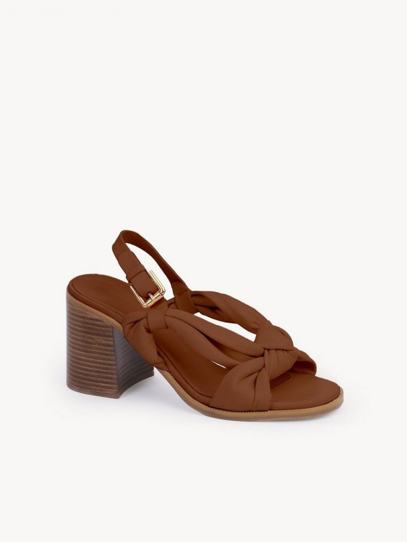 Chloe Spencer Sandals Cuoio | CHE-SR14822