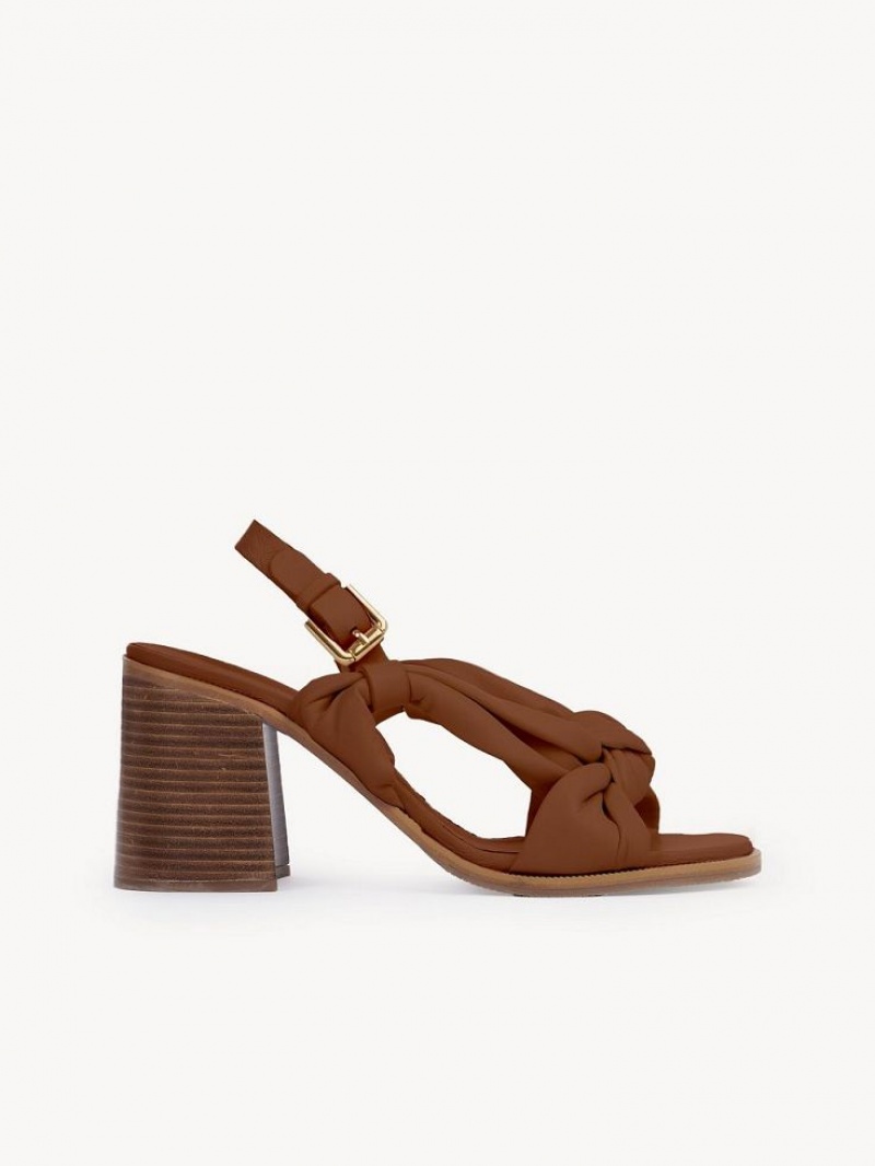 Chloe Spencer Sandals Cuoio | CHE-SR14822