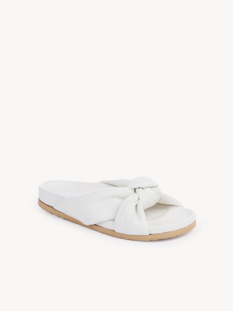 Chloe Spencer Slide Flats GESSO | CHE-SR14811