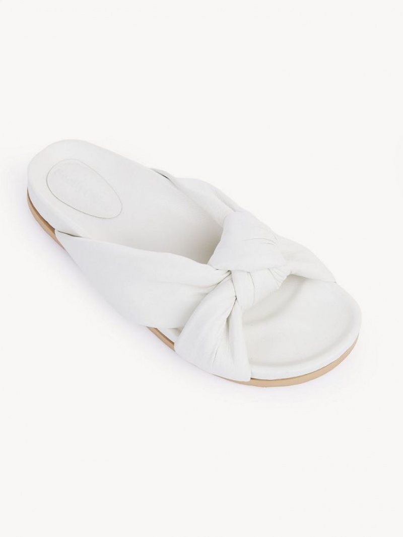 Chloe Spencer Slide Flats GESSO | CHE-SR14811