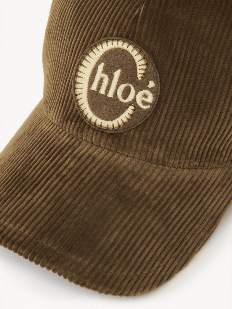 Chloe Swing Caps Olive Brown | CHE-SR14469