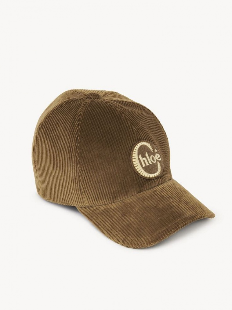 Chloe Swing Caps Olive Brown | CHE-SR14469