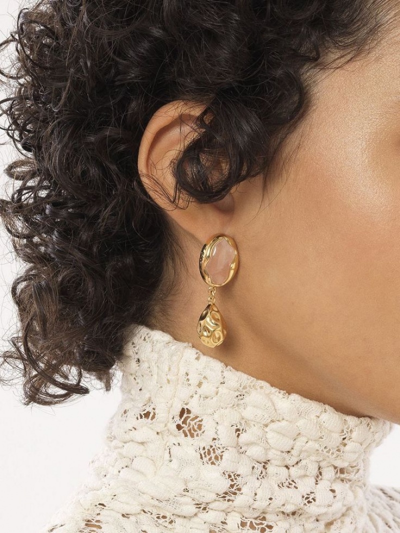 Chloe Sybil Earrings Bright Gold | CHE-SR14459