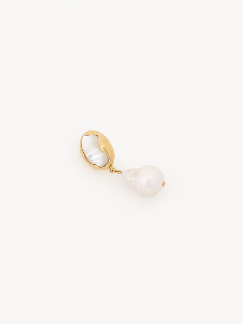 Chloe Sybil Earrings Pearl | CHE-SR14460