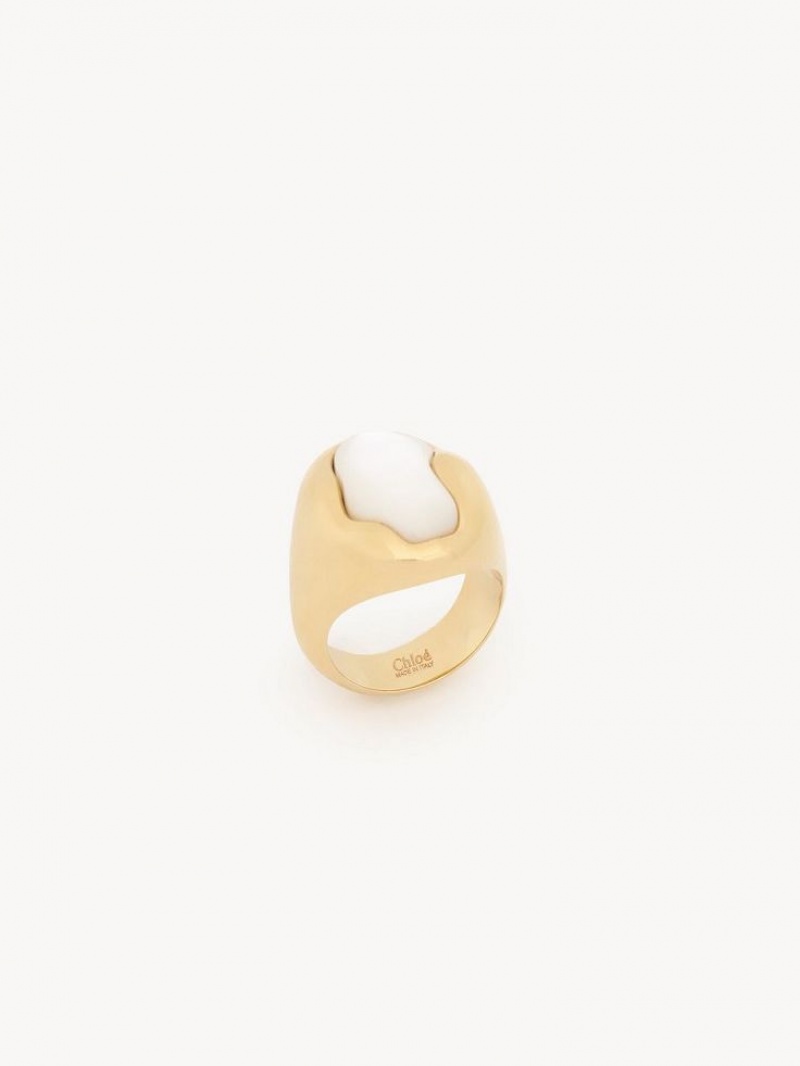 Chloe Sybil Rings Pearl | CHE-SR14450