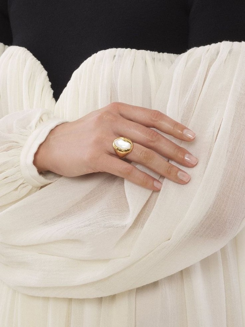 Chloe Sybil Rings Pearl | CHE-SR14450