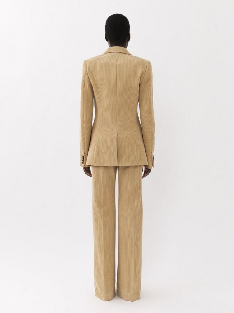 Chloe Tailored Pants Pearl Beige | CHE-SR14014