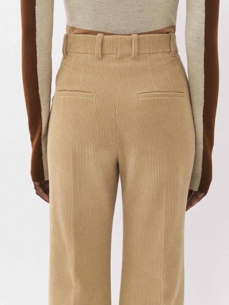 Chloe Tailored Pants Pearl Beige | CHE-SR14014