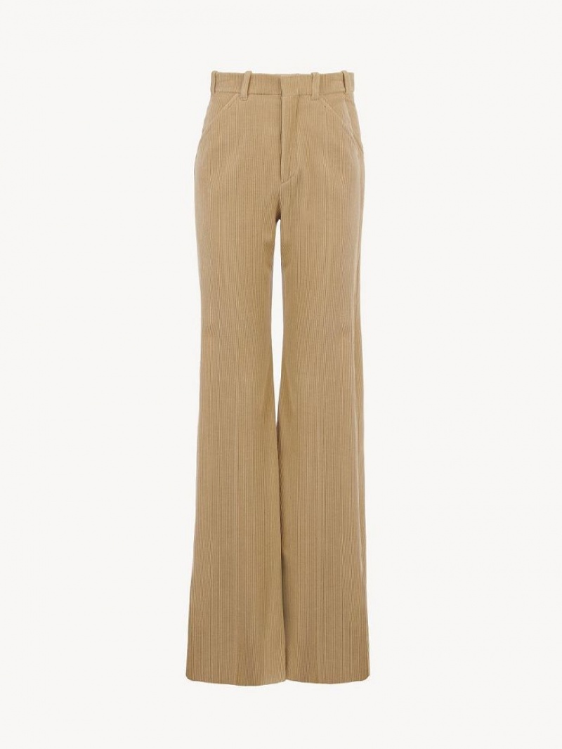 Chloe Tailored Pants Pearl Beige | CHE-SR14014