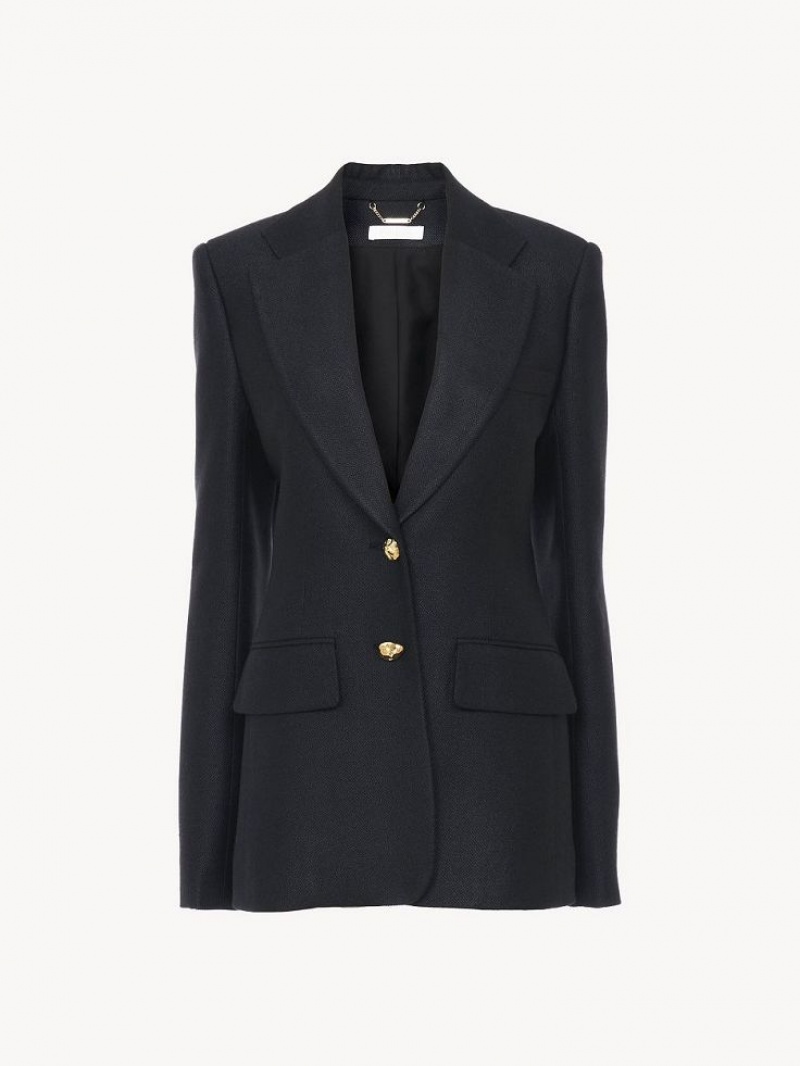 Chloe Two-button Tailored Jackets Black | CHE-SR13774