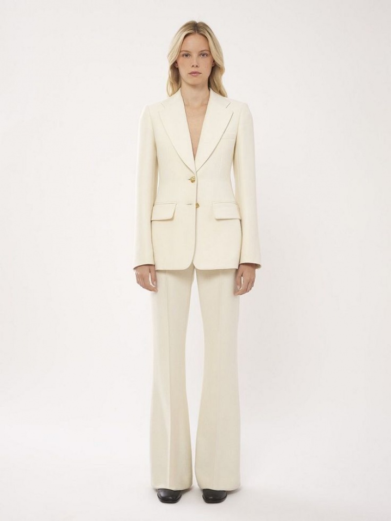 Chloe Two-button Tailored Jackets COCONUT MILK | CHE-SR13775